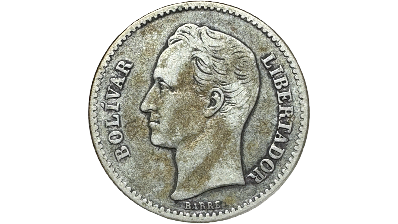 EE.UU. DE VENEZUELA, 1 Bolívar, 1929, F/VF. - Imagen 2