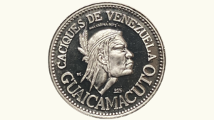 VENEZUELA, Medalla Serie Aborígenes De Venezuela, 1959, XF/AU.  **CACIQUE GUAICAMACUTO**