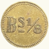 VENEZUELA, 1/8 Bolívar, 1913,  XF.  **1/8 o LOCHA, LAZARETO NACIONAL MARACAIBO** - Imagen 2
