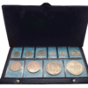 VENEZUELA, Set de 10 Monedas 0,05, 0,10, 12 1/2, 0,25, 0,50, 1, 2, 5, 10.  **ESTUCHE DEL B.C.V.**