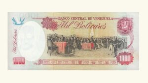 VENEZUELA, 1000 Bolívares, Agosto-06-1998, Serie P8, UNC.