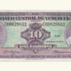 VENEZUELA 10 Bolívares, Sept-18-1979, Serie C8, UNC