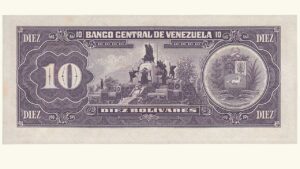VENEZUELA, 10 Bolívares, Mayo-31-1990, Serie G8, AU+.