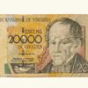 VENEZUELA, 20000 Bolívares, Mayo-25-2004, Serie Z8, F/VF.  **REPOSICION**