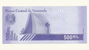 VENEZUELA, 500000 Bolívares Soberanos, Septiembre-03-2020, Serie X8, UNC.  **REPOSICION**