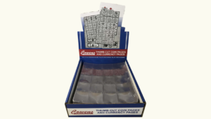 COWENS, Hojas De Vinilo de 12 Bolsillos Para Monedas en Flips de Carton 2,5 x 2,5