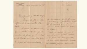 VENEZUELA, Carta del Dr. José Gil Fortoul, Dirigida al Presidente, Antonio Guzmán Blanco. Paris, 19-09-1888