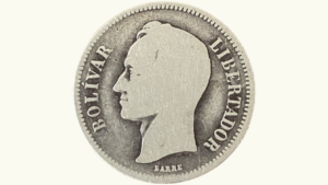EE.UU. DE VENEZUELA, 2 Bolívares, 1902, G/VG