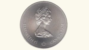 CANADA, 5 Dólares “Olimpiadas de Montreal – 1976”, UNC  (REMO)