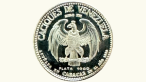VENEZUELA, Medalla Serie Caciques De Venezuela, 9 Dineros, 1959, AU.  **CACIQUE BARUTA**