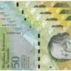 VENEZUELA, 50 Bolívares Fuertes, Sep-3-2009, Series G8, H8, J8, K8, Z8, UNC.  **SERIE COMPLETA**