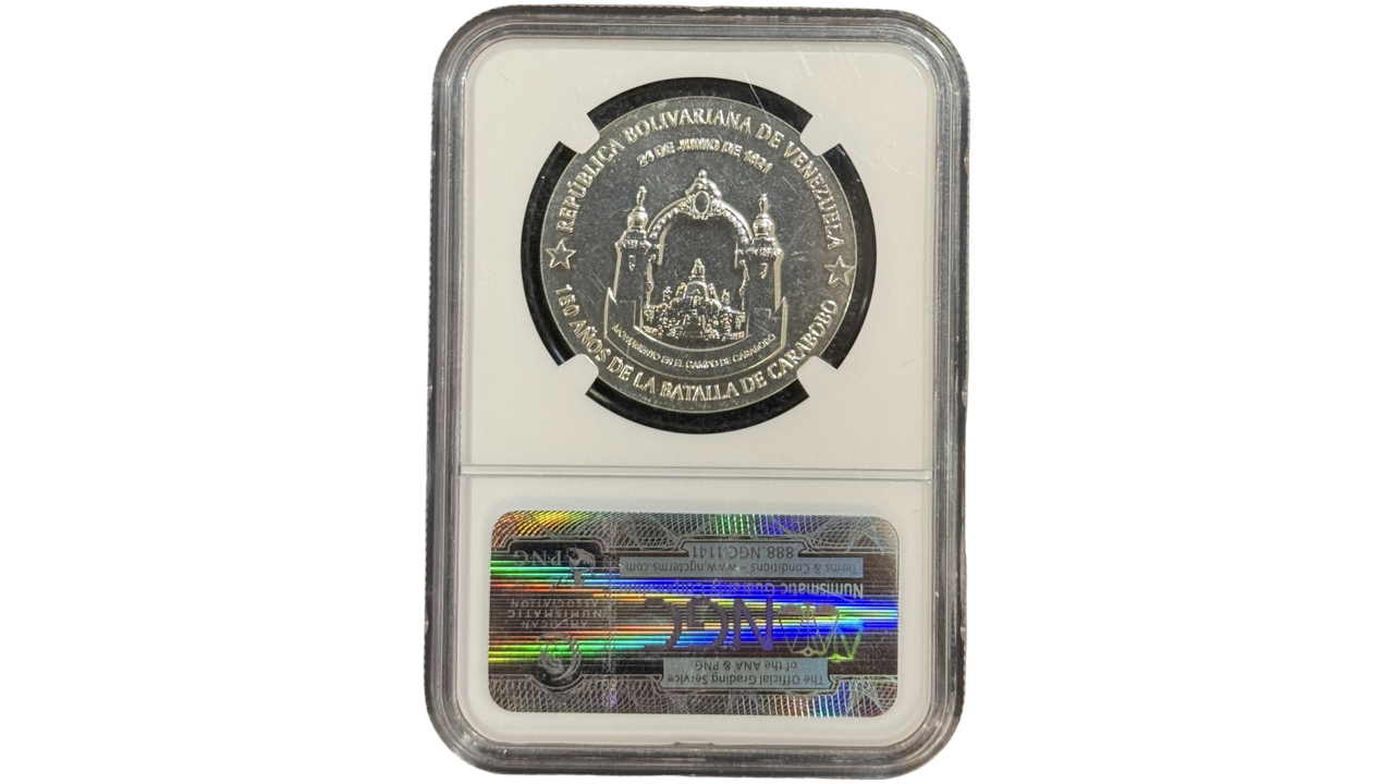 VENEZUELA, 25.000 Bolívares, 2001, NGC MS64. **180 AÑOS DE LA BATALLA DE CARABOBO** - Imagen 2
