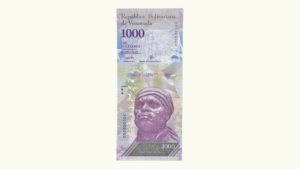 VENEZUELA, 1000 Bolívares Fuertes, Marzo-23-2017, Serie A8, UNC.  **PRUEBA DE IMPRESION**