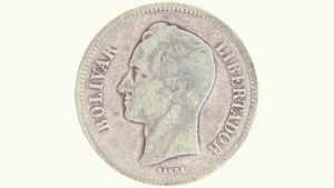 EE.UU. DE VENEZUELA, 2 Bolivares, 1903, G/ F