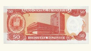 VENEZUELA, 50 Bolívares, Mayo-31-1990, Serie F8, UNC.