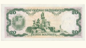 VENEZUELA, 20 Bolívares, Mayo-31-1990, Serie Z8, UNC.