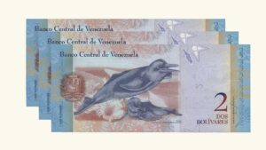 VENEZUELA, 2 Bolívares Fuertes, Agosto-19-2014, Series U8, V8, Z8, UNC. **SERIE COMPLETA**