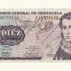 VENEZUELA 10 Bolívares, Octubre-06-1981, Serie C8, VF.  **FIRMADO POR EL PRESIDENTE DEL B.C.V.**