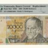 VENEZUELA, 20.000 Bolívares, Agosto-16-2001, Serie Z8, PMG65-EPQ.  **REPOSICION**