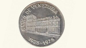 VENEZUELA, Medalla, 1984,  AU+.  **NUEVA SEDE DEL BANCO DE VENEZELA**