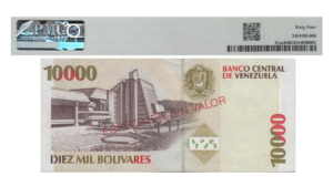 VENEZUELA, 10.000 Bs., Febrero-10-1998, Serie A8, PMG64.  **ESPECIMEN SIN VALOR**