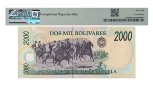 VENEZUELA, 2.000 Bolívares, Mayo-12-1994, Serie A8, PMG66 EPQ.  **MUESTRA**