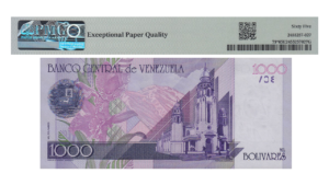 VENEZUELA, 1.000 Bolívares, Septiembre-10-1998, Serie Z8, PMG65-EPQ.  **REPOSICION**