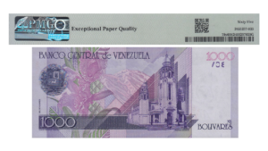 VENEZUELA, 1.000 Bolívares, Septiembre-10-1998, Serie A8, PMG65-EPQ.  **MUESTRA SIN VALOR**