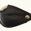LEUCHTTURM, Lupa de Bolsillo Plegable de Tres Aumento con Estuche de Cuero Negro - Imagen 2