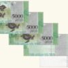 VENEZUELA, 5000 BsF, Marzo-23-2017, Serie C8, UNC.  **PRUEBA DE IMPRESION PROGESIVA** - Imagen 2