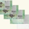 VENEZUELA, 5000 BsF, Marzo-23-2017, Serie B8, UNC.  **PRUEBA DE IMPRESION PROGESIVA** - Imagen 2