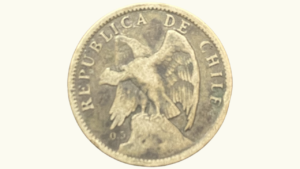 CHILE, 1 Peso, 1922, G/VG.