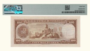 VENEZUELA, 100 Bolívares, Octubre-24-1972, Serie D7, PMG64