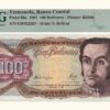 VENEZUELA, 100 Bolívares, Febrero-3-1987, Serie E8, PMG67-EPQ.