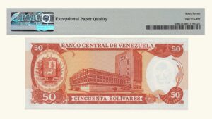 VENEZUELA, 50 Bolívares, Noviembre-3-1988, Serie S8, PMG67-EPQ.