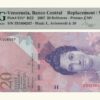 VENEZUELA, 20 Bolívares Fuertes, Mayo-24-2007, Serie Z8, PMG-66.  **REPOSICION**