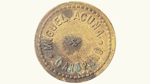 VENEZUELA, Ficha De Hacienda, 1 Carretada,  VF.  **MIGUEL ACUÑA – CARUPANO**