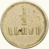VENEZUELA, Ficha De Hacienda, 1/2 Almud, 1891, XF.  **HACIENDA LA LIRA** - Imagen 2
