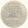 VENEZUELA, Ficha De Hacienda, 2 Reales, 1902, XF/AU.  **HACIENDA PEDERNALES**