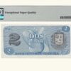 VENEZUELA, 2 Bolívares, Octubre-5-1989, Serie BJ7, PMG65-EPQ.  **TINOQUITO** - Imagen 2