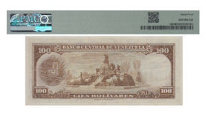 VENEZUELA, 100 Bolívares, Octubre-24-1972, Serie C7, PMG64.