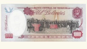VENEZUELA, 1000 Bolívares, Junio-5-1995, Serie F9, UNC.