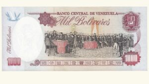 VENEZUELA, 1000 Bolívares, Junio-5-1995, Serie G9, UNC.