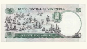 VENEZUELA, 20 Bolívares, Octubre-20-1987, Serie B8, UNC.  **CONMEMORATIVO**