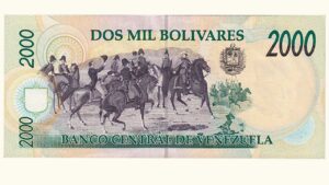 VENEZUELA, 2.000 Bolívares, Mayo-12-1994, Serie A8, UNC.  **MUESTRA**