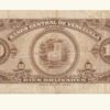 EE.UU. DE VENEZUELA, 100 Bolívares, Marzo-2-1950, Serie B7, VF+.  **CHOCOLATE** - Imagen 2