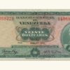 VENEZUELA, 20 Bolívares, Abril-11-1972, Serie U7, AU.