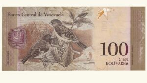 VENEZUELA, 100 Bolívares Fuertes, Febrero-3-2011, Serie G8, XF.  **ERROR DE IMPRESION**