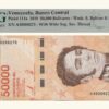 VENEZUELA, 50.000 BsS., Enero-22-2019, Serie A8, PMG64.  **ERROR DE IMPRESION**