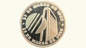 VENEZUELA, Medalla 2.000, AU.  **75 ANIVERSARIO DEL BANCO MERCANTIL, 1.925 – 2.000**